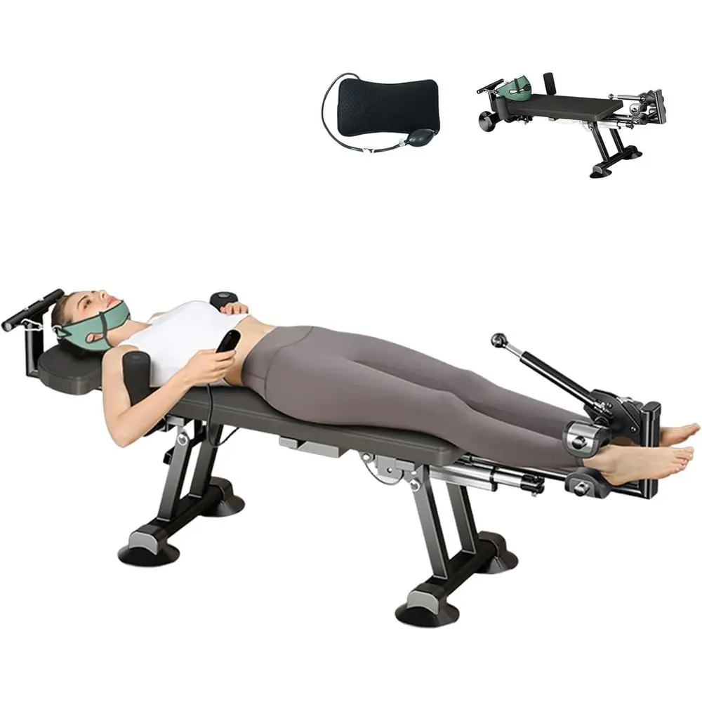 Full Body Electric Traction and Massage Stretcher Table with Lumbar Support, Adjustable Length 55-74 inches (Black)
Full Body Electric Traction and Massage Stretcher Table with Lumbar Support, Adjustable Length 55-74 inches (Black)