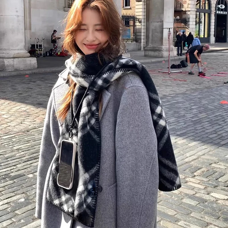 Высококачественный универсальный черно-белый клетчатый шарф из искусственного кашемира для женщин, чтобы сохранить тепло
Высококачественный универсальный черно-белый клетчатый шарф из искусственного кашемира для женщин, чтобы сохранить тепло