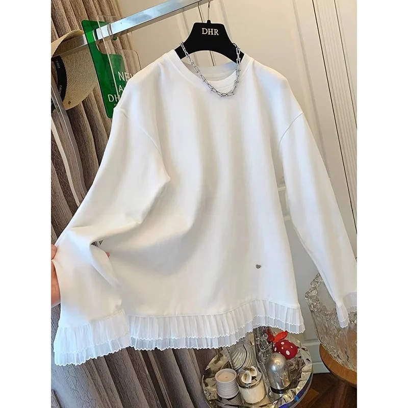 Extra Large Size Women's Long Sve T-irt Fluffy Base irt Loose Inner Wear Korean Sle Cotton Polyester Blend
Extra Large Size Women's Long Sve T-irt Fluffy Base irt Loose Inner Wear Korean Sle Cotton Polyester Blend