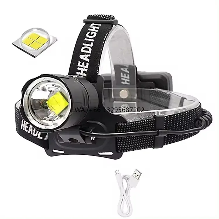 Outdoor Lighting P70 LED High Power Headlamps 3000 Lumens Long Range Zoomable USB Rechargeable Power Bank Head Torch for Camping
Outdoor Lighting P70 LED High Power Headlamps 3000 Lumens Long Range Zoomable USB Rechargeable Power Bank Head Torch for Camping