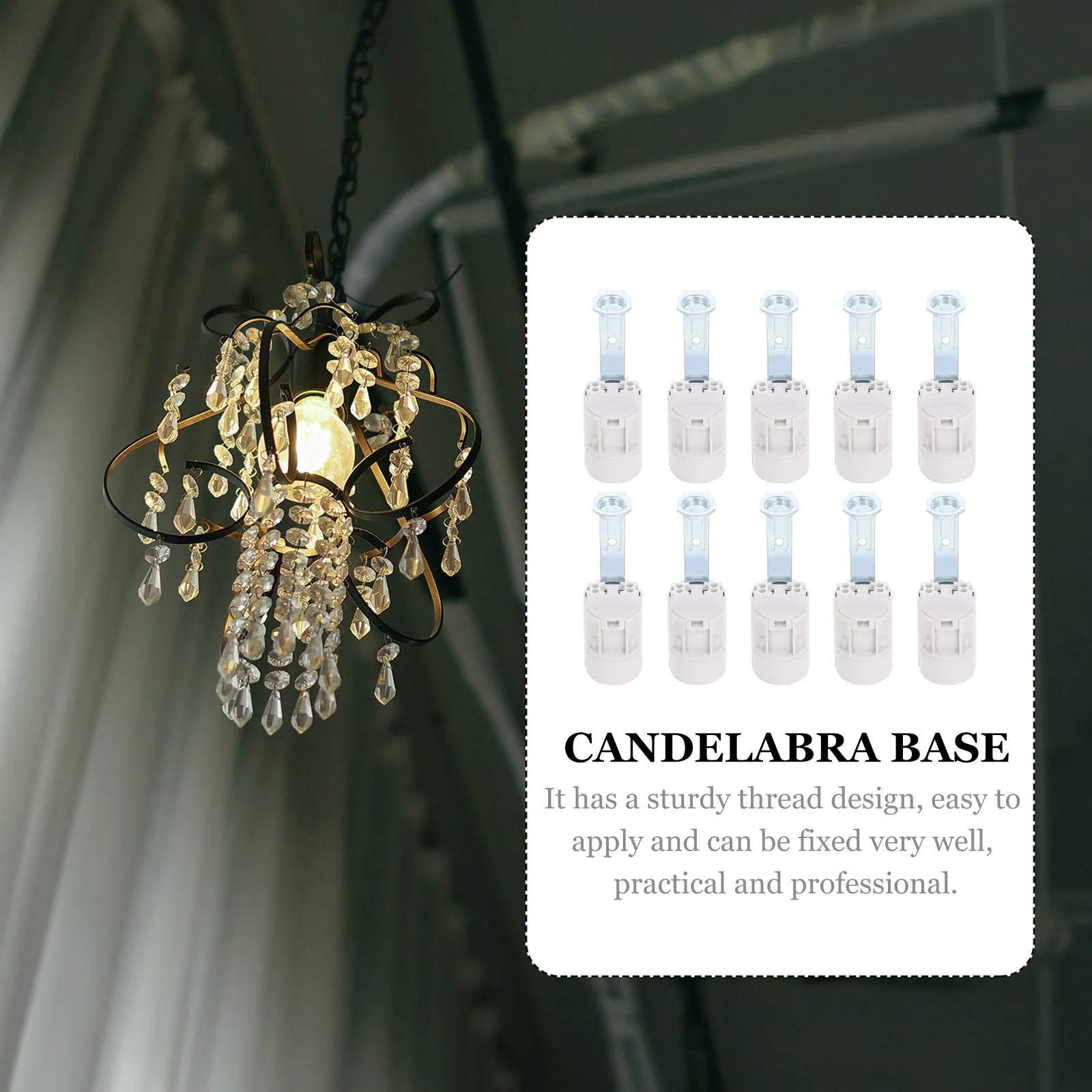 10Pcs Candelabra Socket Replacement Light Bulb Holder for Table Lamp Wall Lamp DIY Lighting Fixture Base Zinc Alloy
10Pcs Candelabra Socket Replacement Light Bulb Holder for Table Lamp Wall Lamp DIY Lighting Fixture Base Zinc Alloy