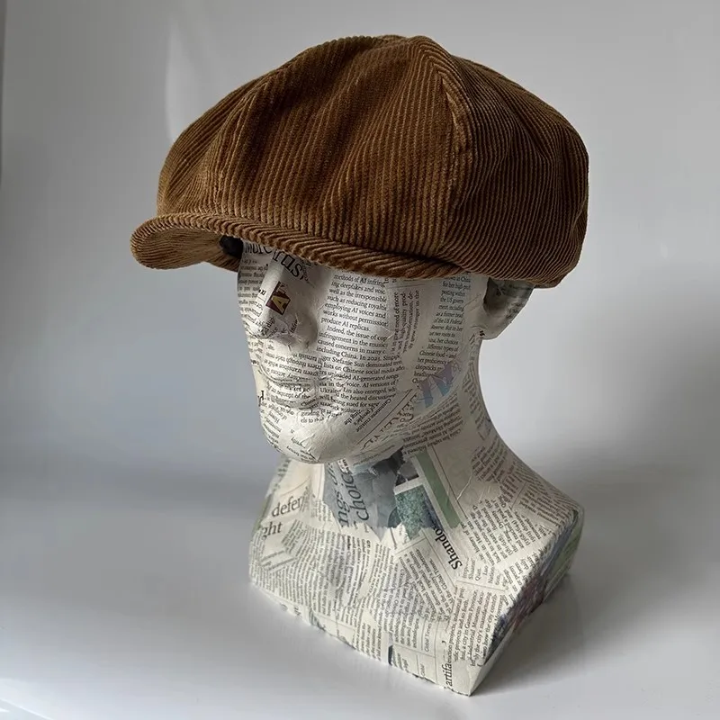 Spring Autumn Fashion Men's Classic Newsboy Corduroy Hat Camel Vintage Flat Ivy Cabbie Cap Boyfriend Gifts(Medium/Large/X-Large)
Spring Autumn Fashion Men's Classic Newsboy Corduroy Hat Camel Vintage Flat Ivy Cabbie Cap Boyfriend Gifts(Medium/Large/X-Large)