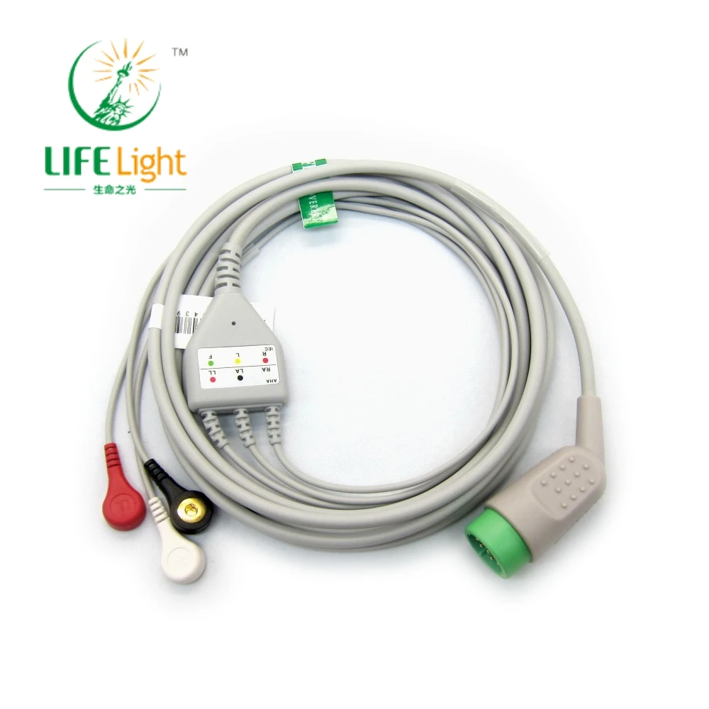 Compatible with M*edtronic 12pin 3/5 Leads ECG Cable Use for ECG Data Monitor ECG Measurement Sensor
Compatible with M*edtronic 12pin 3/5 Leads ECG Cable Use for ECG Data Monitor ECG Measurement Sensor