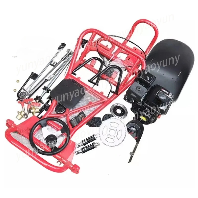 4-Wheel Drift Kart Rolling Chassis Kit - Complete Off-Road Frame Assembly with Steering for Buggy Modification
4-Wheel Drift Kart Rolling Chassis Kit - Complete Off-Road Frame Assembly with Steering for Buggy Modification