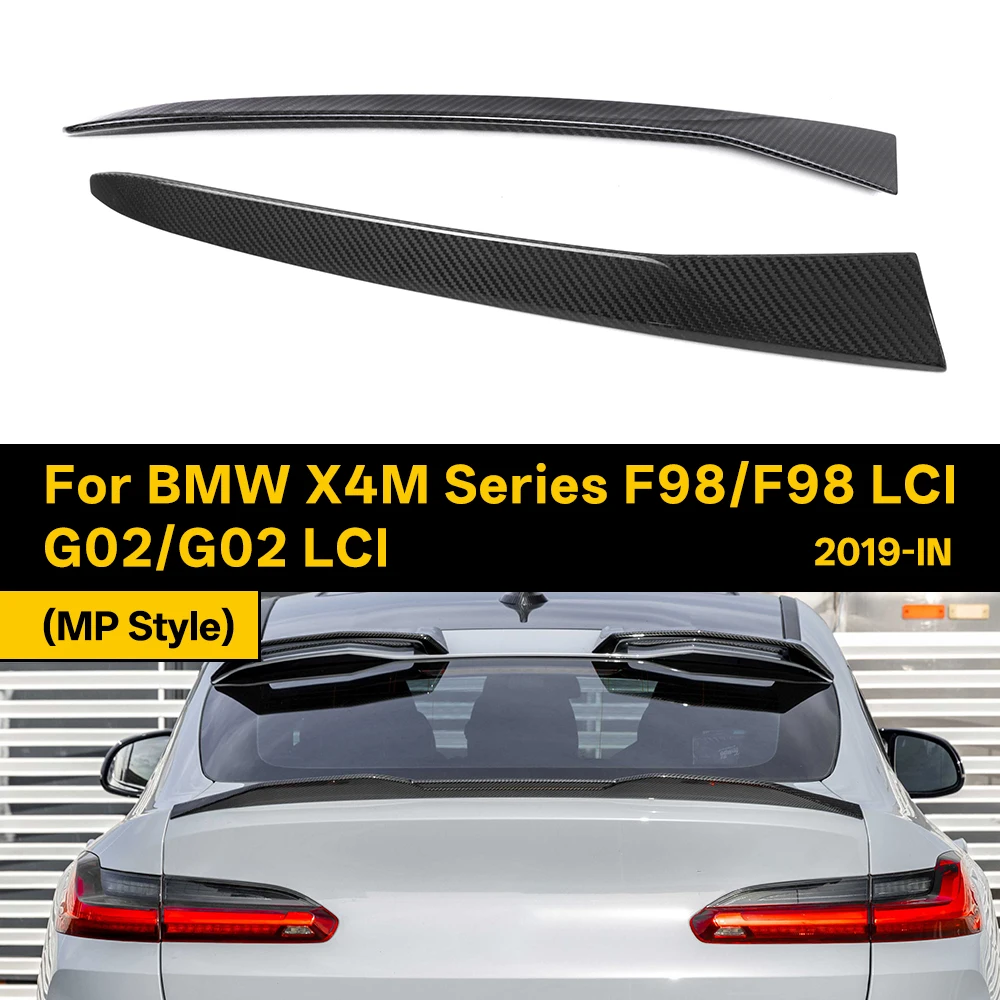 Real Dry Carbon Fiber Rear Window Inserts for BMW X4M Series F98/F98 LCI G02/G02 LCI MP Style 2019-IN 2Pcs/Set
Real Dry Carbon Fiber Rear Window Inserts for BMW X4M Series F98/F98 LCI G02/G02 LCI MP Style 2019-IN 2Pcs/Set