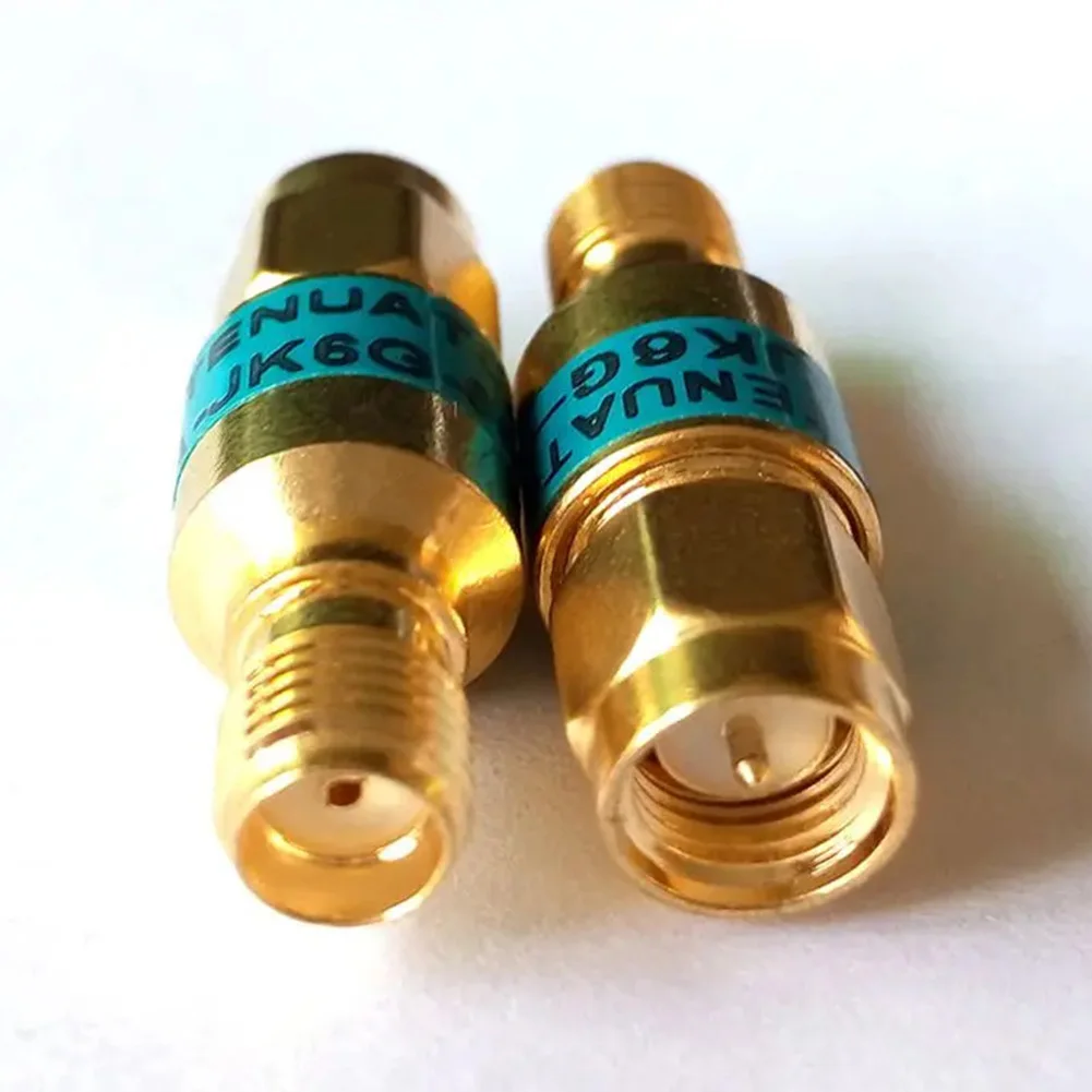 New Attenuator SMA 6GHz 2W 6db 15db 30db RF Coaxial Attenuator DC Blocking Connector Gold 2W Attenuator Gold-plated
New Attenuator SMA 6GHz 2W 6db 15db 30db RF Coaxial Attenuator DC Blocking Connector Gold 2W Attenuator Gold-plated