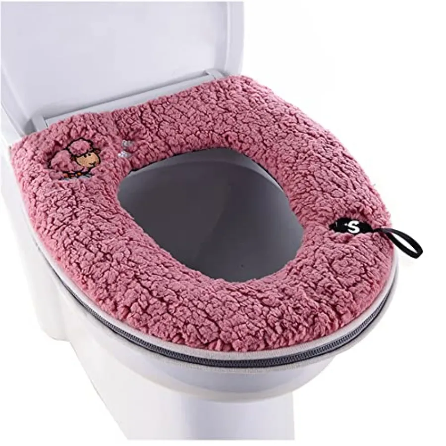 Warm Plush Washable Thicken Toilet Seat Cover Pads Mat with Handle and Zipper
Warm Plush Washable Thicken Toilet Seat Cover Pads Mat with Handle and Zipper