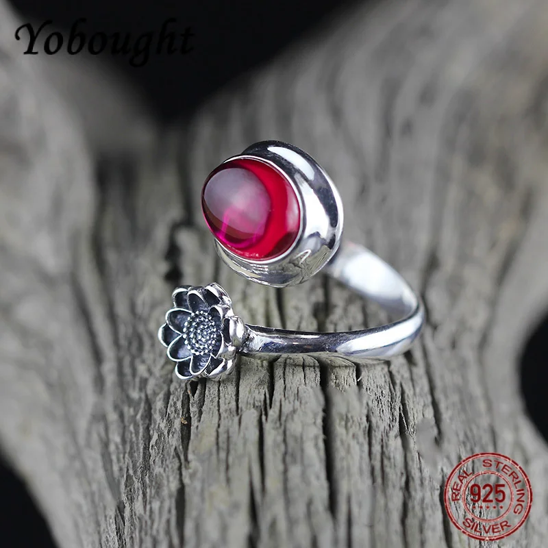 new S925 Silver Lucky Lotus Ring Women's Retro Inlaid Red Corundum Fashion Light Luxury Jewelry
new S925 Silver Lucky Lotus Ring Women's Retro Inlaid Red Corundum Fashion Light Luxury Jewelry