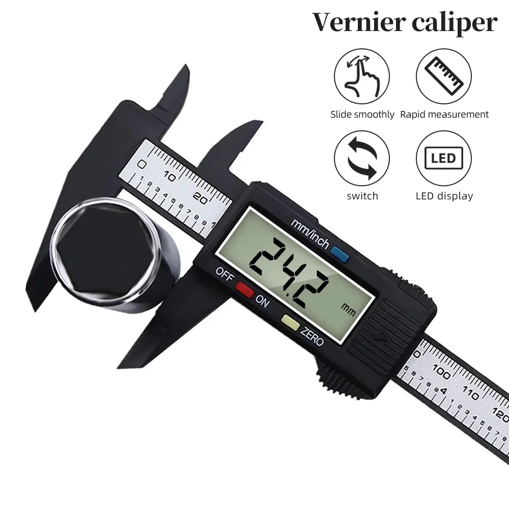 Digital Vernier Caliper 0-150mm Ruler Electronic Micrometer Ruler Depth Measuring Tool Gauge Instrument 6 Inch Rcm loader switch
Digital Vernier Caliper 0-150mm Ruler Electronic Micrometer Ruler Depth Measuring Tool Gauge Instrument 6 Inch Rcm loader switch