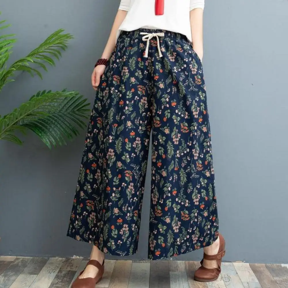 Casual Wide-leg Pants Stylish Women's Elastic Waist Wide Leg Pants with Pockets Comfortable Cotton Linen Casual for Summer
Casual Wide-leg Pants Stylish Women's Elastic Waist Wide Leg Pants with Pockets Comfortable Cotton Linen Casual for Summer
