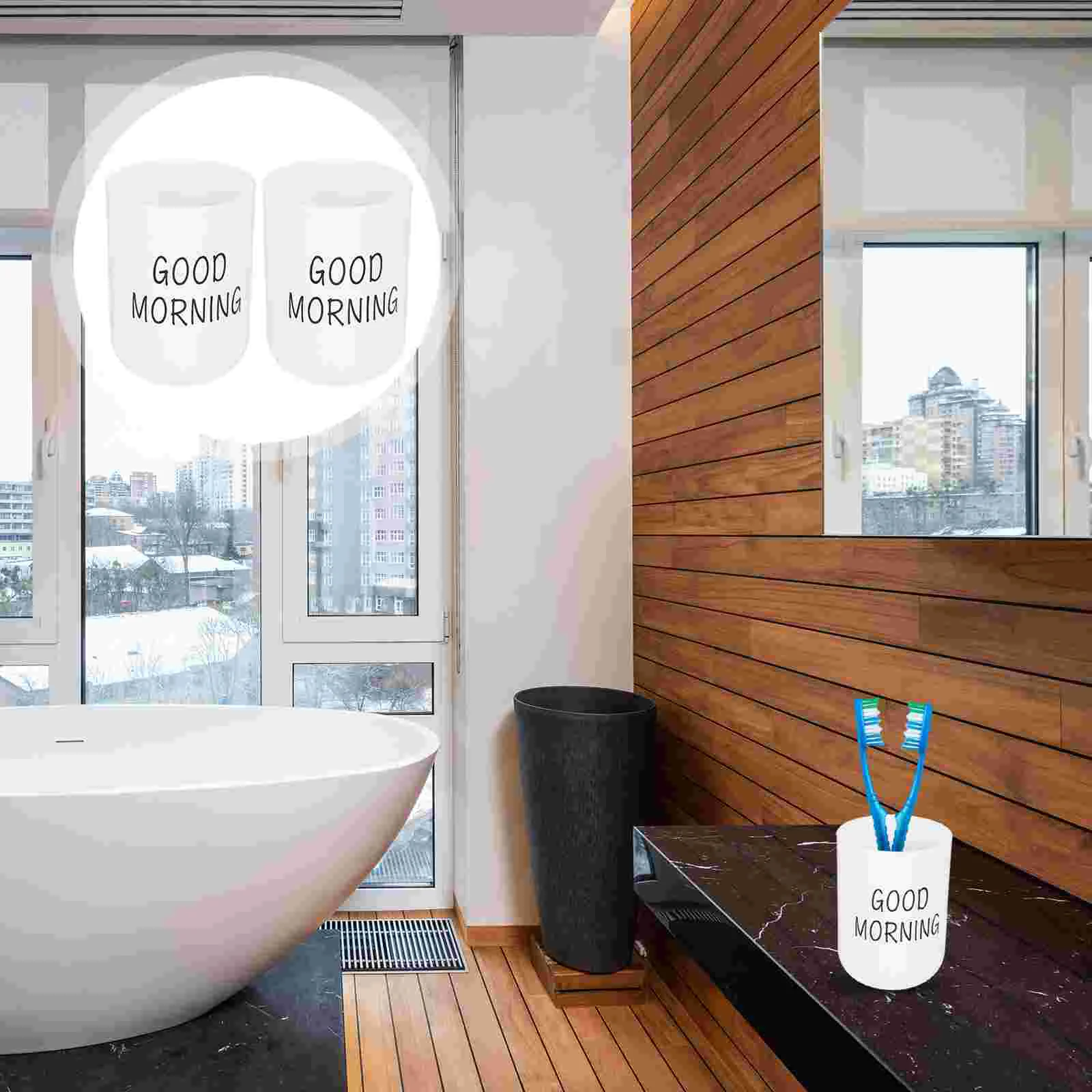 2 Pcs Toothbrush Cup Printed Frosted Texture Water Travel Toothpaste Pp Mouth Wash Cups
2 Pcs Toothbrush Cup Printed Frosted Texture Water Travel Toothpaste Pp Mouth Wash Cups