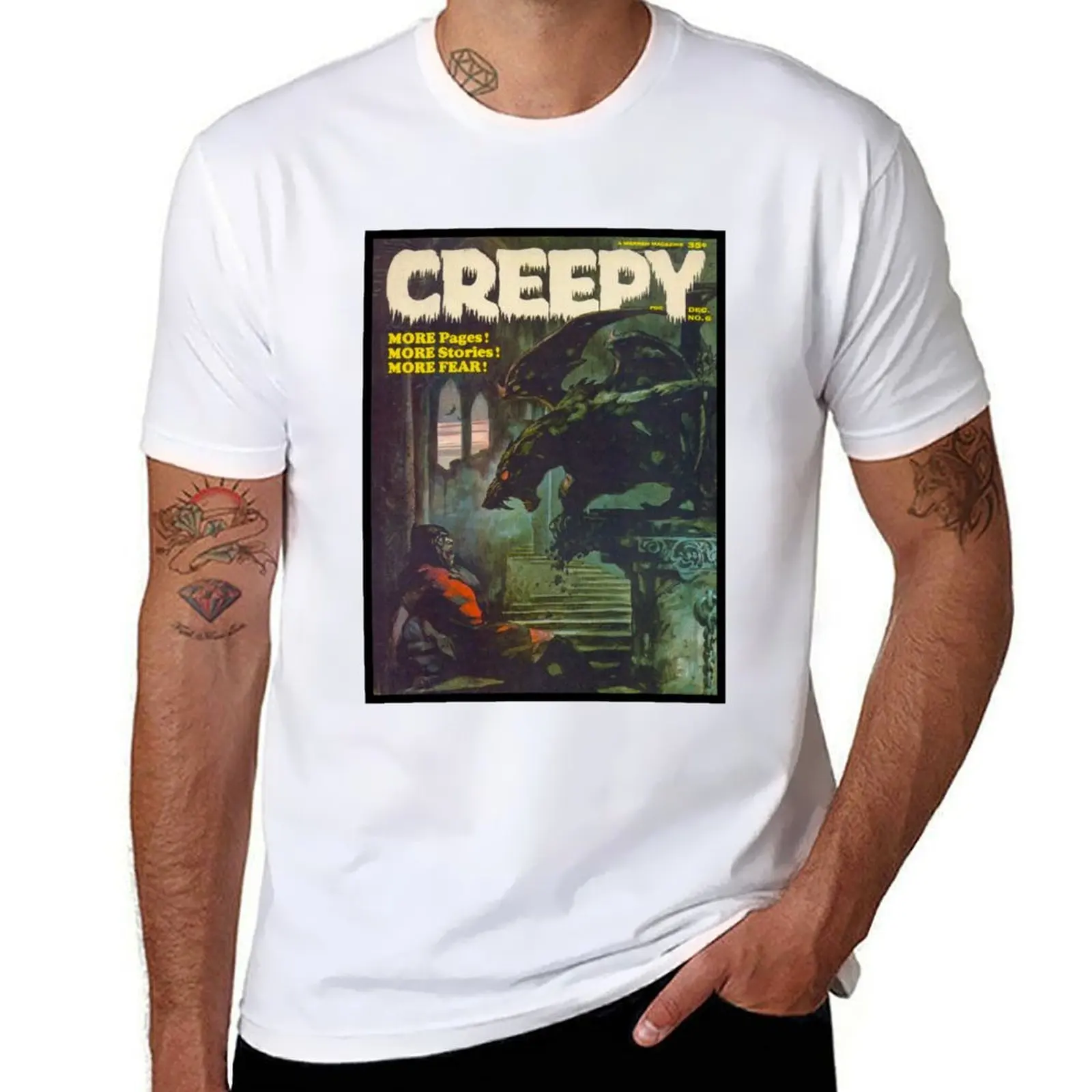 YES! A GREAT VINTAGE CREEPY #6 MAGAZINE COVER! T-Shirt t shirt man cotton black cotton t-shirt plain for man package T-Shirt
YES! A GREAT VINTAGE CREEPY #6 MAGAZINE COVER! T-Shirt t shirt man cotton black cotton t-shirt plain for man package T-Shirt