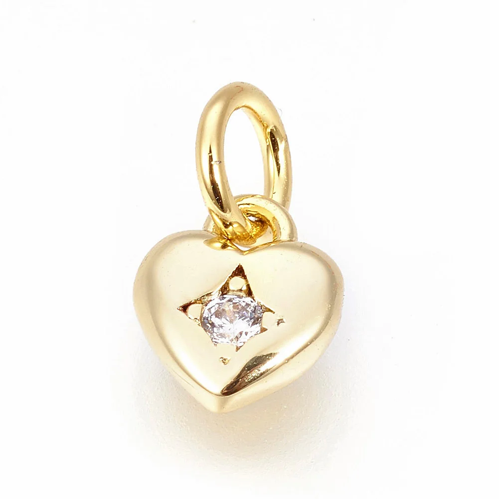 20pcs Heart Charm Brass Cubic Zirconia Charms Women and Men's Jewelry for Making DIY Jewelry Earring Necklace Supplies
20pcs Heart Charm Brass Cubic Zirconia Charms Women and Men's Jewelry for Making DIY Jewelry Earring Necklace Supplies