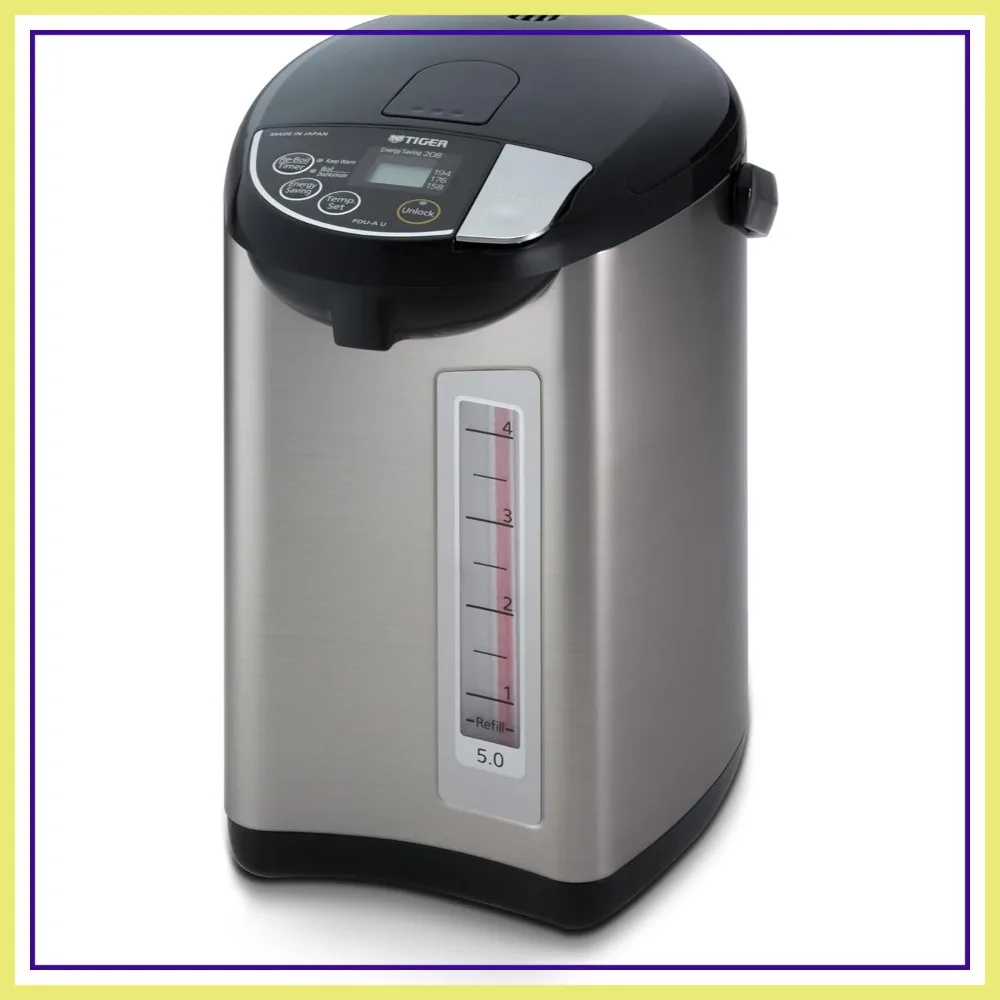 5L Electric Water Boiler and Warmer, Stainless Black, Auto Shut-Off, Non-Stick
5L Electric Water Boiler and Warmer, Stainless Black, Auto Shut-Off, Non-Stick