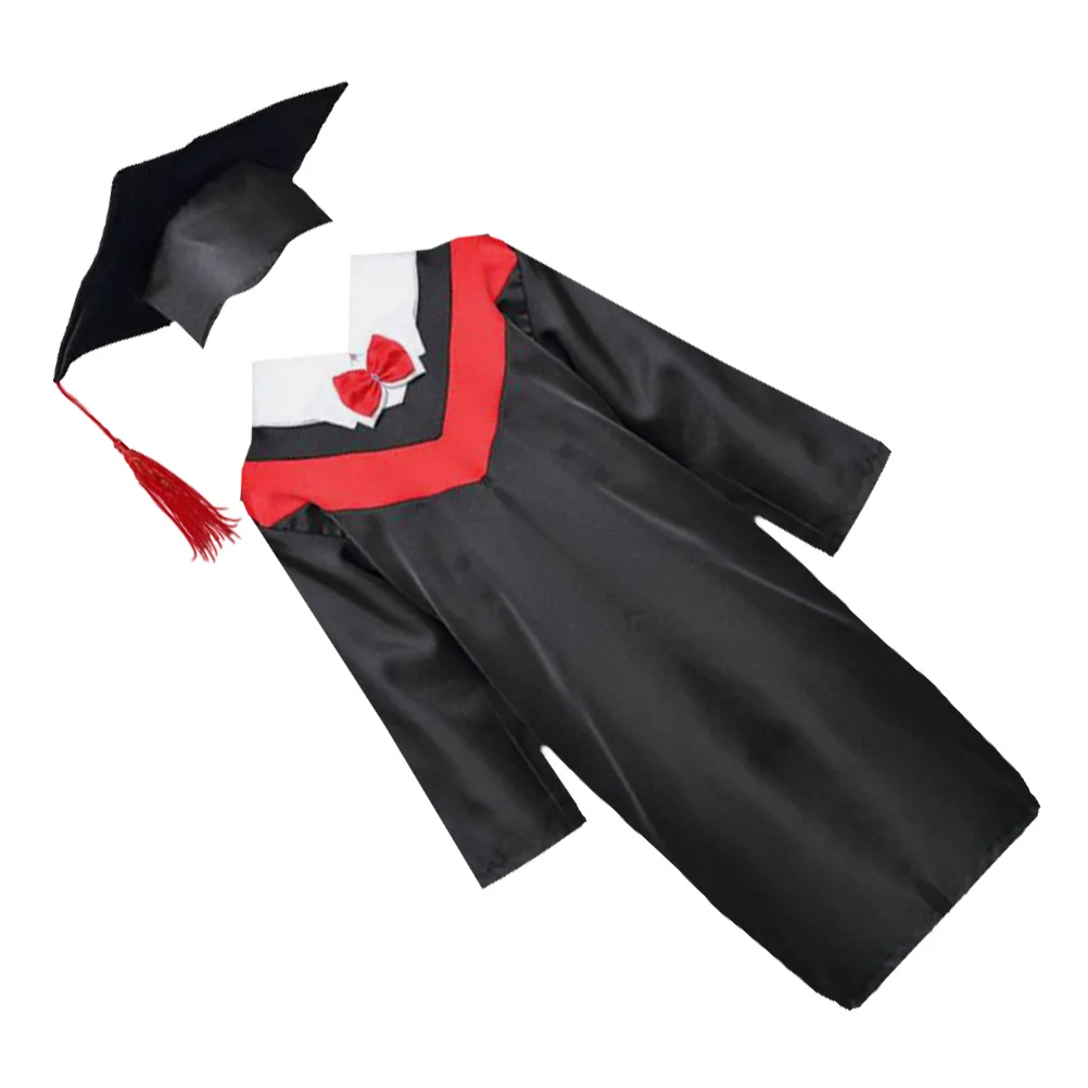 Graduation Gown Cap Set Black Bachelor Dresses Height 150cm Easy Wash Durable Sets School Uniforms Cosplay 
Graduation Gown Cap Set Black Bachelor Dresses Height 150cm Easy Wash Durable Sets School Uniforms Cosplay
