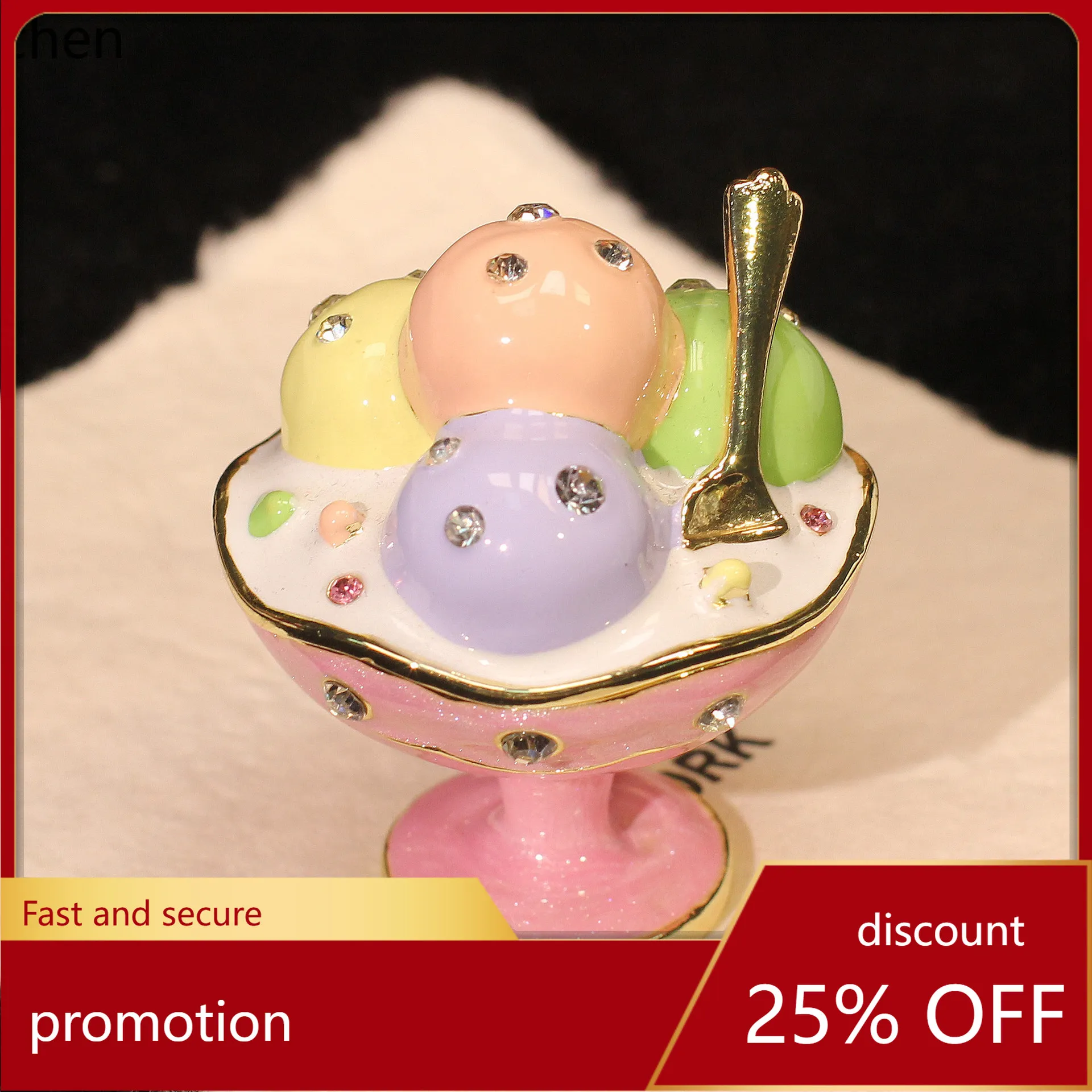 H1 Ice Cream Qibao Sha Jewelry Box, Xiaohongshu Internet Celebrity Cartoon Enamel Decoration Gift Box
H1 Ice Cream Qibao Sha Jewelry Box, Xiaohongshu Internet Celebrity Cartoon Enamel Decoration Gift Box