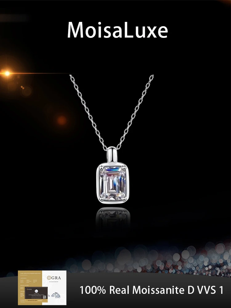 MoisaLuxe Official Store GRA Moissanite Plata Sterling 925 Silver Women's Minimalist Sugar Cube Pendant Necklace Fashion Jewelry
MoisaLuxe Official Store GRA Moissanite Plata Sterling 925 Silver Women's Minimalist Sugar Cube Pendant Necklace Fashion Jewelry