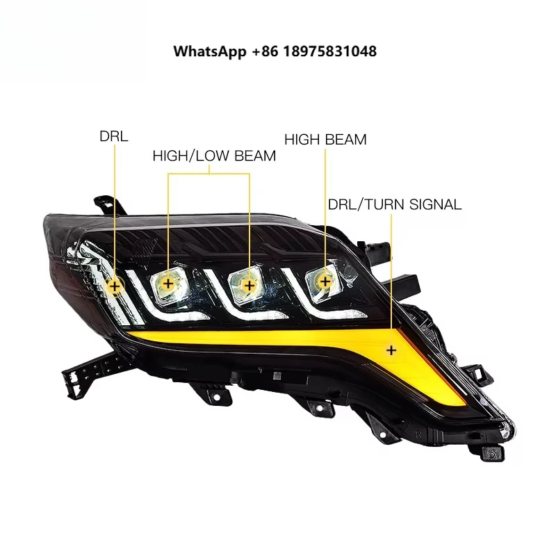 YU GUANG for ’Toyota Land Cruiser Prado 150 J150 Headlight 2014 2017 Front Light Upgrade Led Lamps DRL Car Accessories Head Lamp
YU GUANG for ’Toyota Land Cruiser Prado 150 J150 Headlight 2014 2017 Front Light Upgrade Led Lamps DRL Car Accessories Head Lamp