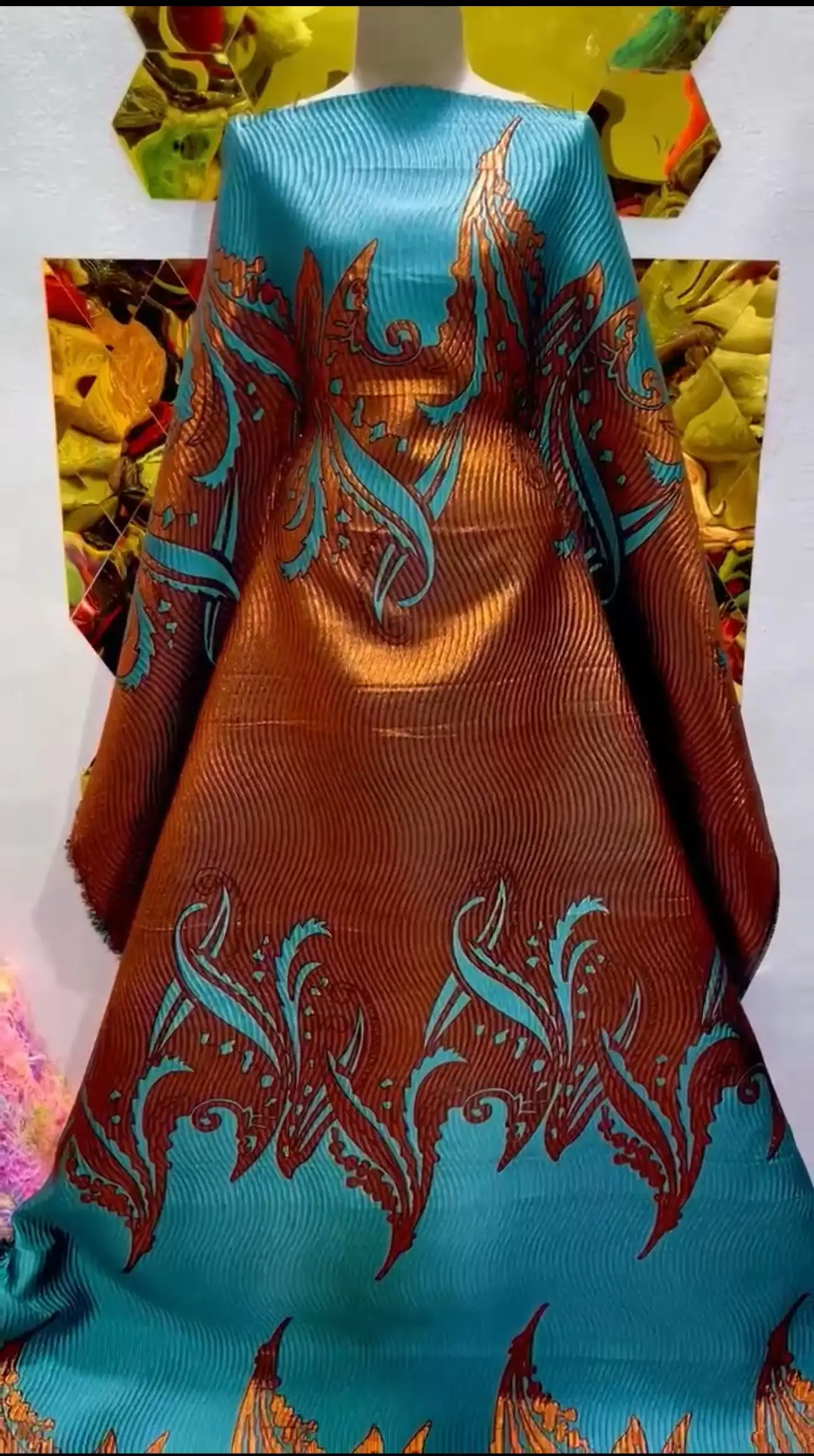 New Fashion African Damask Brocade Lace Fabric 2026 High Quality Nigerian Jacquard Organza Fabric For Women Party Dress KCW2540
New Fashion African Damask Brocade Lace Fabric 2026 High Quality Nigerian Jacquard Organza Fabric For Women Party Dress KCW2540