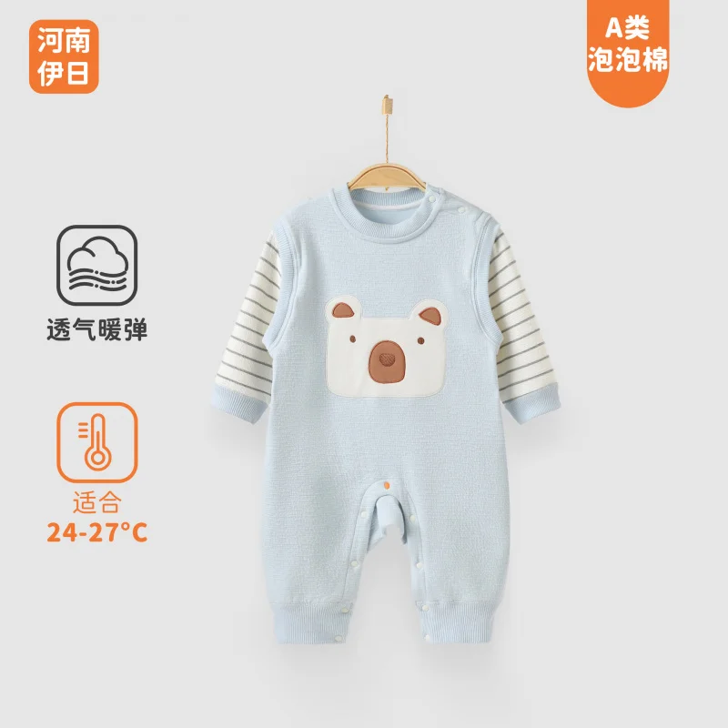 Children's Clothing Cute Baby Clothes Four Seasons Jumpsuit Newborn Baby Crawling Suit Pure Cotton Spring and Autumn Romper
Children's Clothing Cute Baby Clothes Four Seasons Jumpsuit Newborn Baby Crawling Suit Pure Cotton Spring and Autumn Romper
