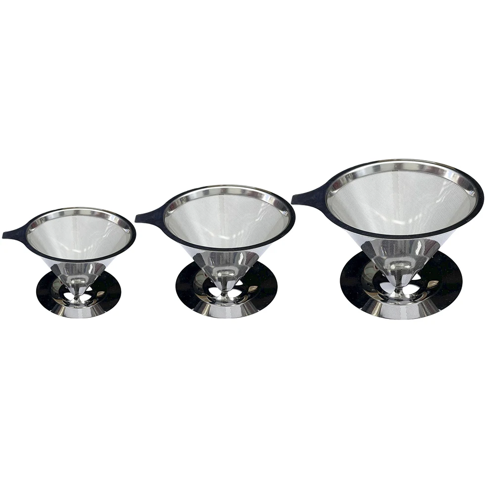 Конусный дриппер для кофе из нержавеющей стали 304, двухслойная фильтрационная воронка для кофе, многоразовая, без фильтровальной бумаги, кухонные гаджеты
Конусный дриппер для кофе из нержавеющей стали 304, двухслойная фильтрационная воронка для кофе, многоразовая, без фильтровальной бумаги, кухонные гаджеты