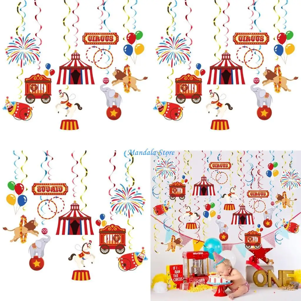 U2JC Whimsical Hanging Ornament 30 Count Paper Circus Theme Party Decorations For Kids Adults Festival Event
U2JC Whimsical Hanging Ornament 30 Count Paper Circus Theme Party Decorations For Kids Adults Festival Event