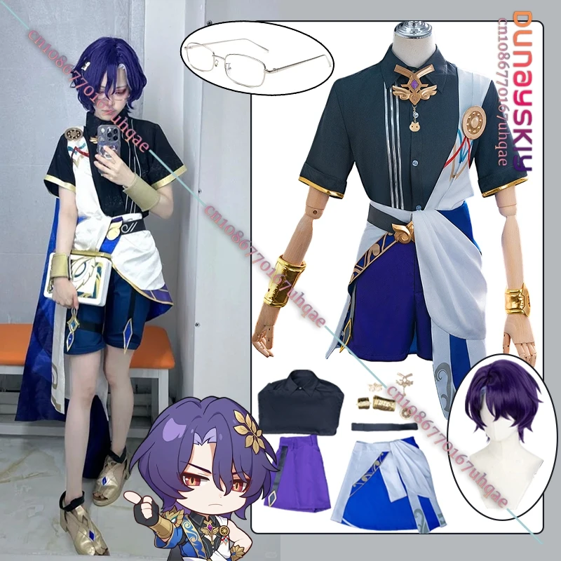 Dr Ratio Cosplay Game Honkai:Star Rail Costume Cat Series Dr Ratio Costume Full Set with Glasses Anime Halloween Disguise Suits
Dr Ratio Cosplay Game Honkai:Star Rail Costume Cat Series Dr Ratio Costume Full Set with Glasses Anime Halloween Disguise Suits