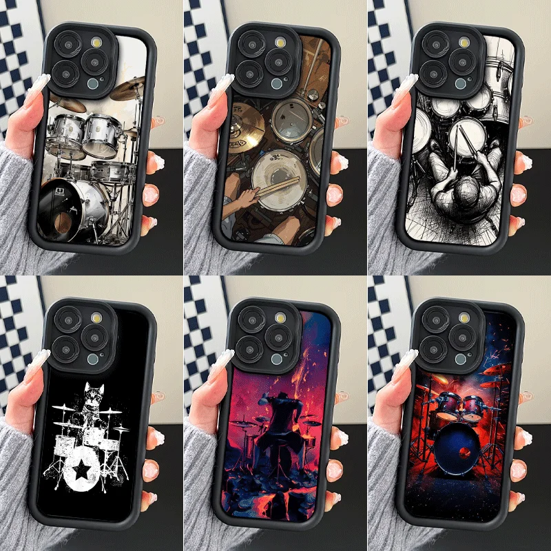 Drum Set Rock Music Shockproof Phone Case For iPhone 12 13 14 15 Plus 16 Pro Max 17 Air 16E 17E 11 XS 7 SE Silicone Cover
Drum Set Rock Music Shockproof Phone Case For iPhone 12 13 14 15 Plus 16 Pro Max 17 Air 16E 17E 11 XS 7 SE Silicone Cover