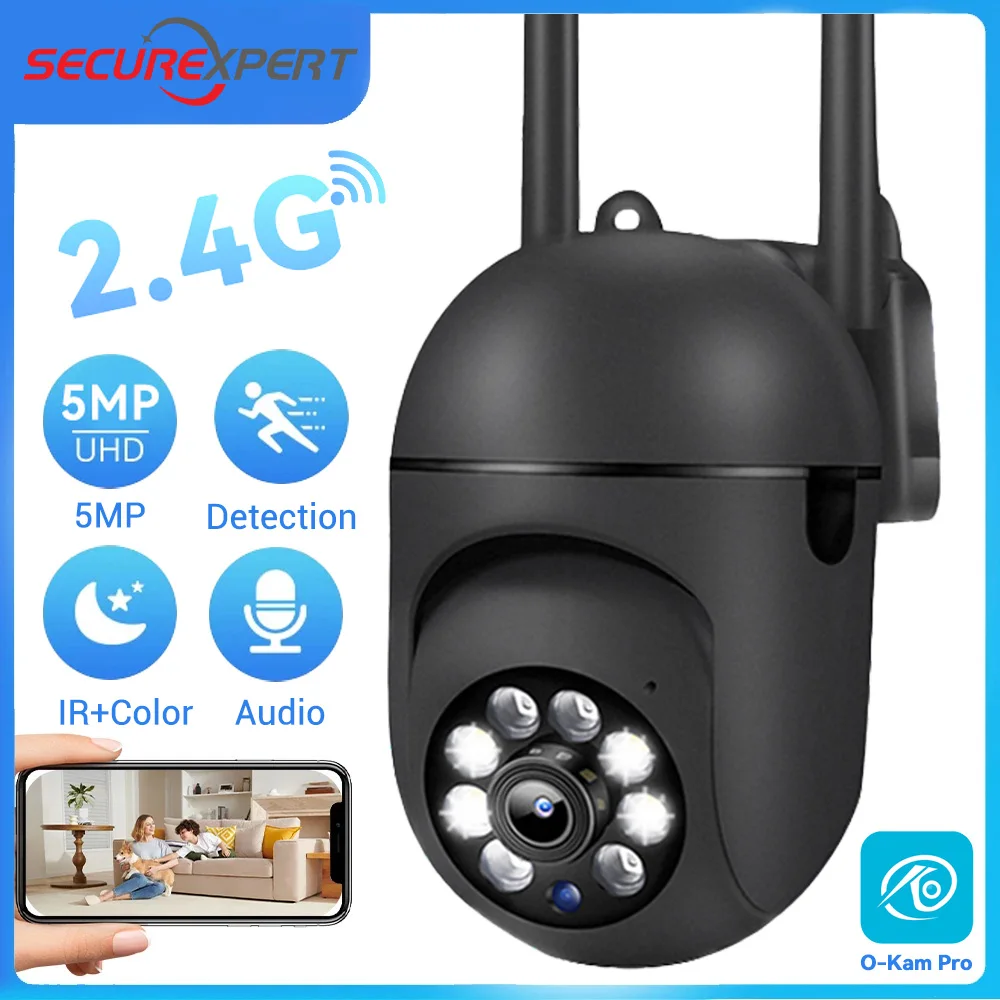 O-Kam Pro 5MP 2K PTZ WiFi Camera Black Human Detection Auto Tracking 5X Zoom Night Vision Home Security Surveillance Cam
O-Kam Pro 5MP 2K PTZ WiFi Camera Black Human Detection Auto Tracking 5X Zoom Night Vision Home Security Surveillance Cam