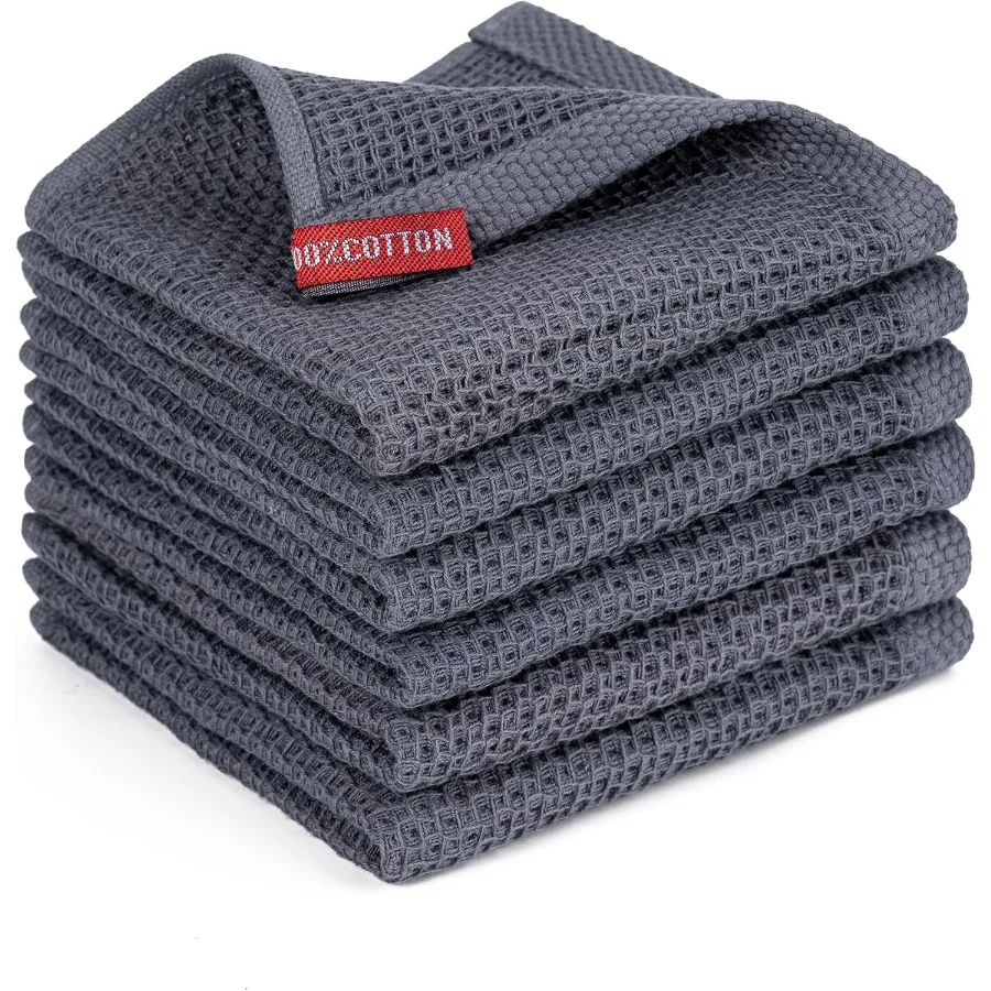 Кухонные полотенца, 6 упаковок, кухонные салфетки для посуды, 100 хлопковых полотенец, вафельное переплетение, ультрамягкие, впитывающие, быстросохнущие, 12x12 Ihes, темно-серые
Кухонные полотенца, 6 упаковок, кухонные салфетки для посуды, 100 хлопковых полотенец, вафельное переплетение, ультрамягкие, впитывающие, быстросохнущие, 12x12 Ihes, темно-серые