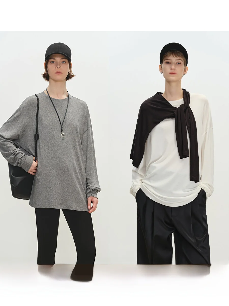 Женская футболка MSBEAST Gold Wool Camere Modal свободного кроя с длинными рукавами, мягкая, струящаяся, удобная, в стиле lazy style, с круглым вырезом
Женская футболка MSBEAST Gold Wool Camere Modal свободного кроя с длинными рукавами, мягкая, струящаяся, удобная, в стиле lazy style, с круглым вырезом