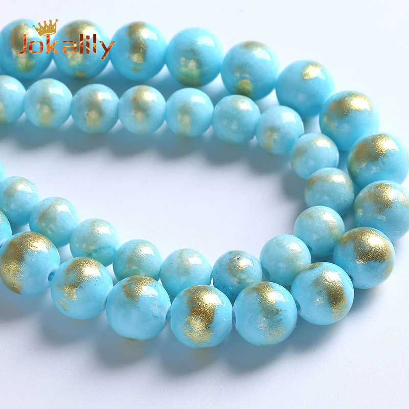 Natural Sky Blue Lapis Lazuli Color Jades Stone Round Beads For Jewelry Making Beads DIY Bracelet Necklace Handmade 4 6 8 10mm
Natural Sky Blue Lapis Lazuli Color Jades Stone Round Beads For Jewelry Making Beads DIY Bracelet Necklace Handmade 4 6 8 10mm