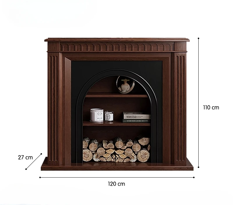 living room with lamp, art entrance storage side cabinet Decorative fireplace cabinet, walnut color rack, American
living room with lamp, art entrance storage side cabinet Decorative fireplace cabinet, walnut color rack, American