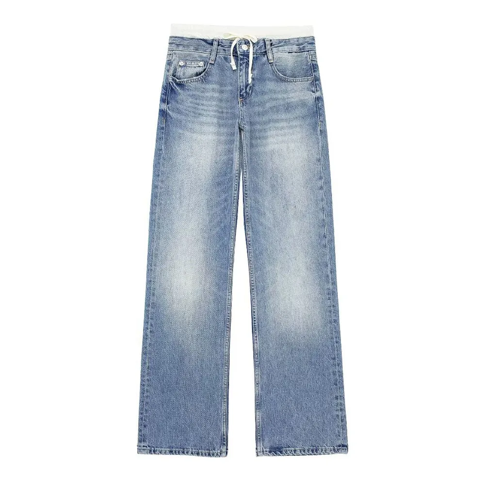 Denim Pants for Women Patchwork Vintage Washed Casual Jeans Trousers 2024 Female Fashion Streetwear Chic Wide Leg Jeans
Denim Pants for Women Patchwork Vintage Washed Casual Jeans Trousers 2024 Female Fashion Streetwear Chic Wide Leg Jeans