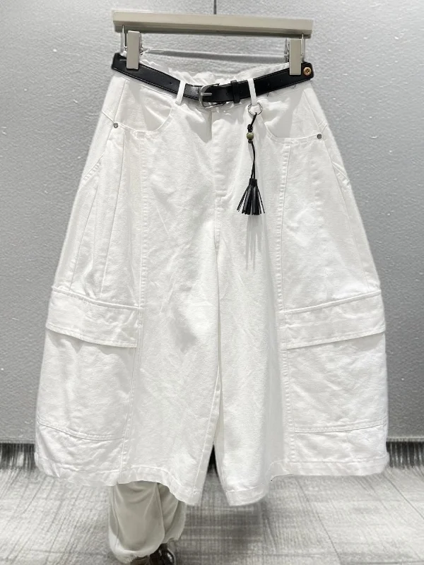 Summer 2026 Women's Casual Vintage Wide Leg Pants Loose Fit Slimming Seven Inch Denim Jeans High Waist Multi Pocket Breathable
Summer 2026 Women's Casual Vintage Wide Leg Pants Loose Fit Slimming Seven Inch Denim Jeans High Waist Multi Pocket Breathable