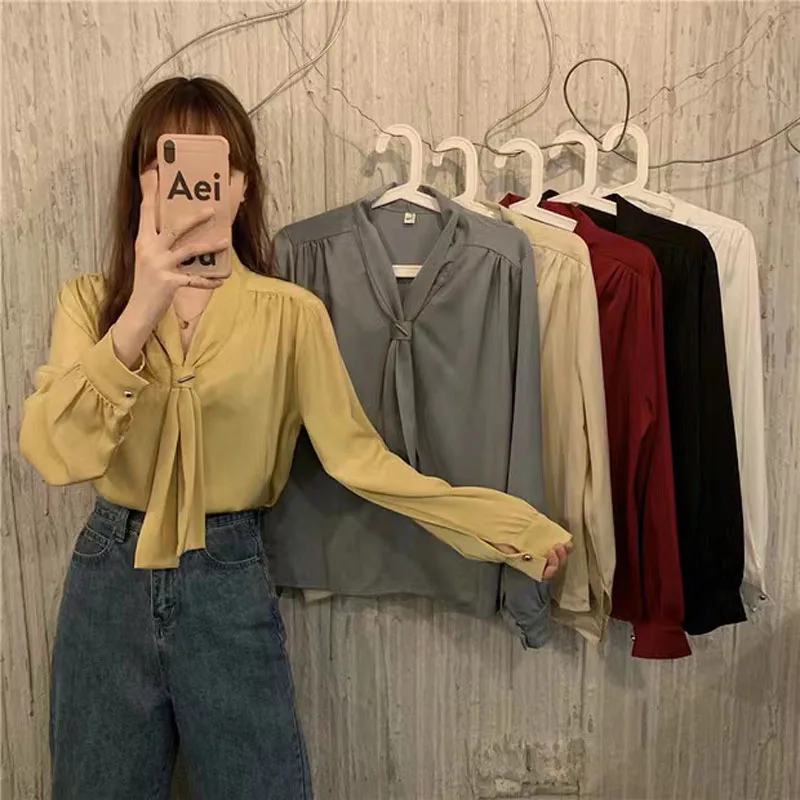 Fashion Women's Shirts Spring Autumn 2022 New Scarf Collar Tie Long Sleeve White Shirts Urban Office Casual Tops
Fashion Women's Shirts Spring Autumn 2022 New Scarf Collar Tie Long Sleeve White Shirts Urban Office Casual Tops