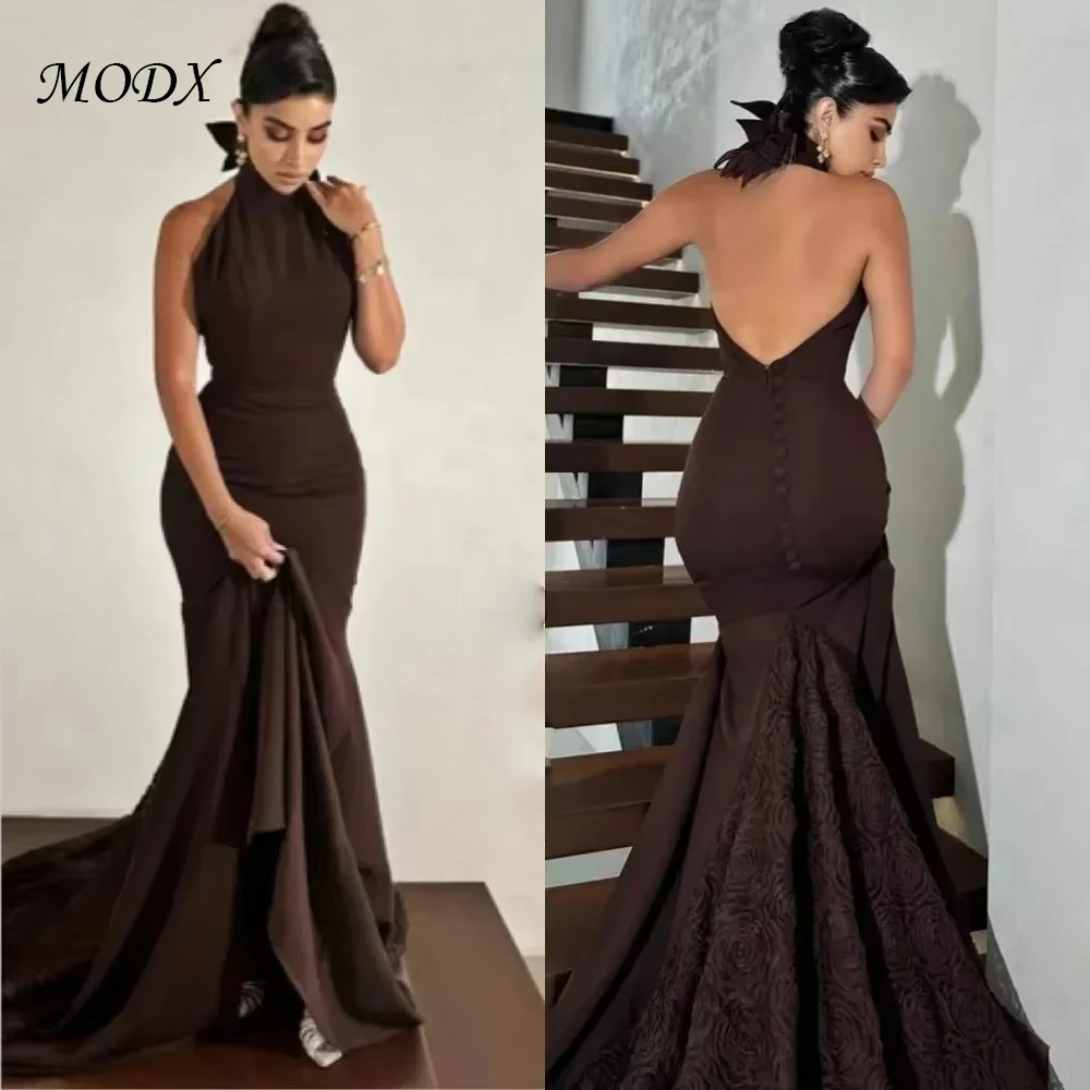 MODX Customized Pleat Mermaid Halter Long Dresses Evening Dresses Elegant Classic Exquisite Modern Style Special Occasion Gown
MODX Customized Pleat Mermaid Halter Long Dresses Evening Dresses Elegant Classic Exquisite Modern Style Special Occasion Gown