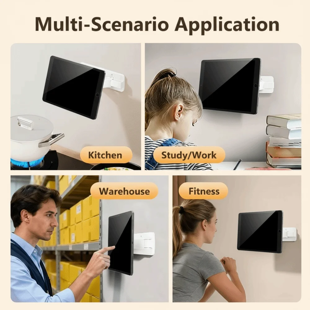 360° Rotation Tablet Stand Magnetic Wall Mount Tablet Holder Adjustable Mobile Phone Holder for Samsung Galaxy Tab Kindle
360° Rotation Tablet Stand Magnetic Wall Mount Tablet Holder Adjustable Mobile Phone Holder for Samsung Galaxy Tab Kindle