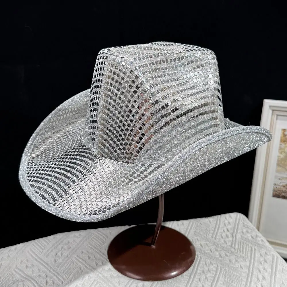 Vintage Shiny Sequin Western Cowboy Hat Gold Sparkle Cowgirl Hat Sunscreen Cap Sun Hat Girl
Vintage Shiny Sequin Western Cowboy Hat Gold Sparkle Cowgirl Hat Sunscreen Cap Sun Hat Girl