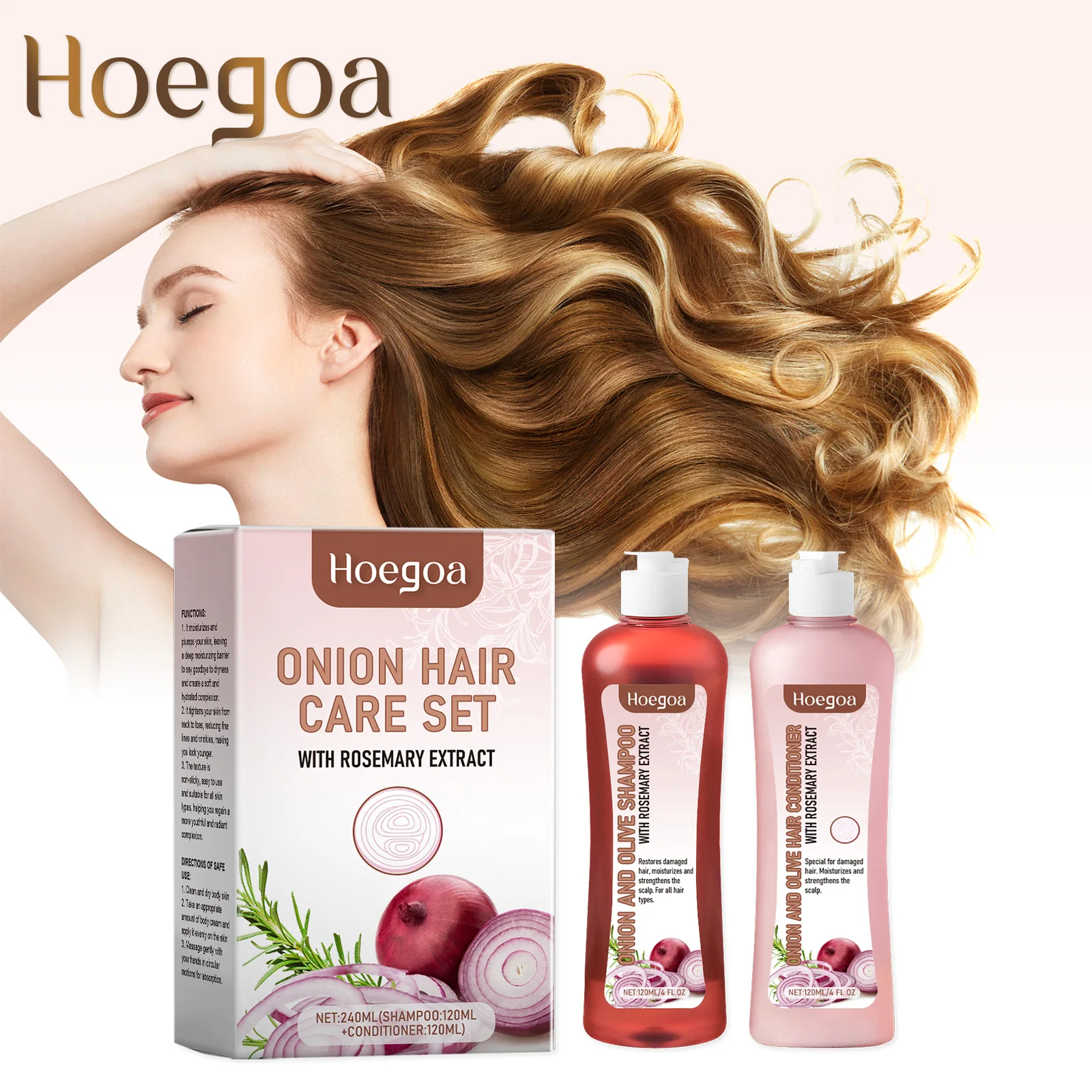 Rosemary Onion Hair Growth Shampoo and Conditioner Set for Dry Damaged Hair Repair | Anti Hair Loss Scalp Treatment, Deep Hydration, Shiny Frizz Control | Shipped from USA Fast Delivery
Rosemary Onion Hair Growth Shampoo and Conditioner Set for Dry Damaged Hair Repair | Anti Hair Loss Scalp Treatment, Deep Hydration, Shiny Frizz Control | Shipped from USA Fast Delivery