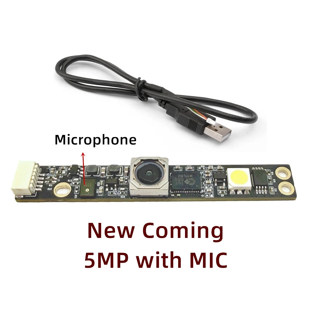 New HD 5MP USB Camera Module Autofocus with Led Flash Light and Microphone for Computer Video Conferencing All-in-one Machine
New HD 5MP USB Camera Module Autofocus with Led Flash Light and Microphone for Computer Video Conferencing All-in-one Machine