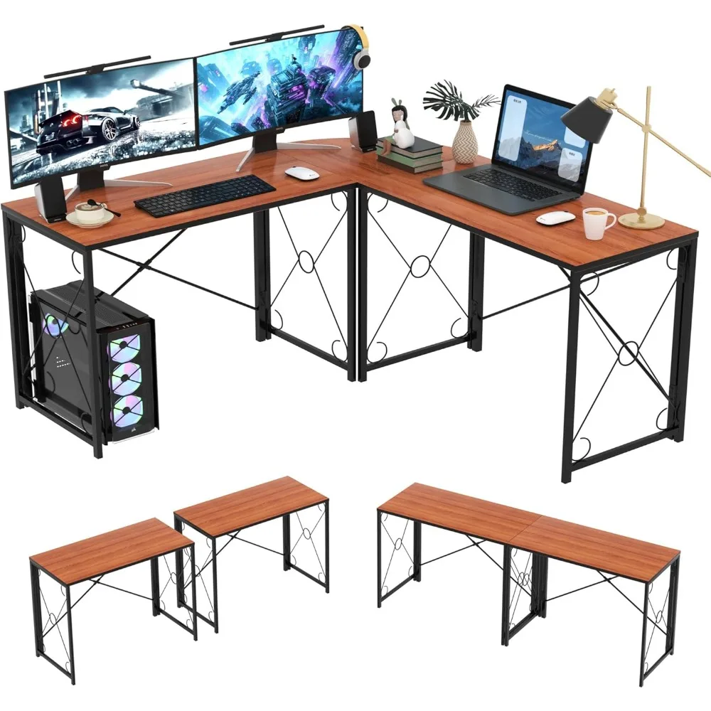 59" L Shaped Computer Desk, Corner Computer Desk, Sturdy Home Office Computer Table for Small Space, Writing Desk, Larger Gamin
59" L Shaped Computer Desk, Corner Computer Desk, Sturdy Home Office Computer Table for Small Space, Writing Desk, Larger Gamin