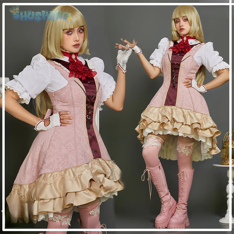 Game Tekken 8 Lili Cosplay Emilie De Rochefort Costume Wig skirt glove accessories Halloween party cute and sweet pink dress set
Game Tekken 8 Lili Cosplay Emilie De Rochefort Costume Wig skirt glove accessories Halloween party cute and sweet pink dress set