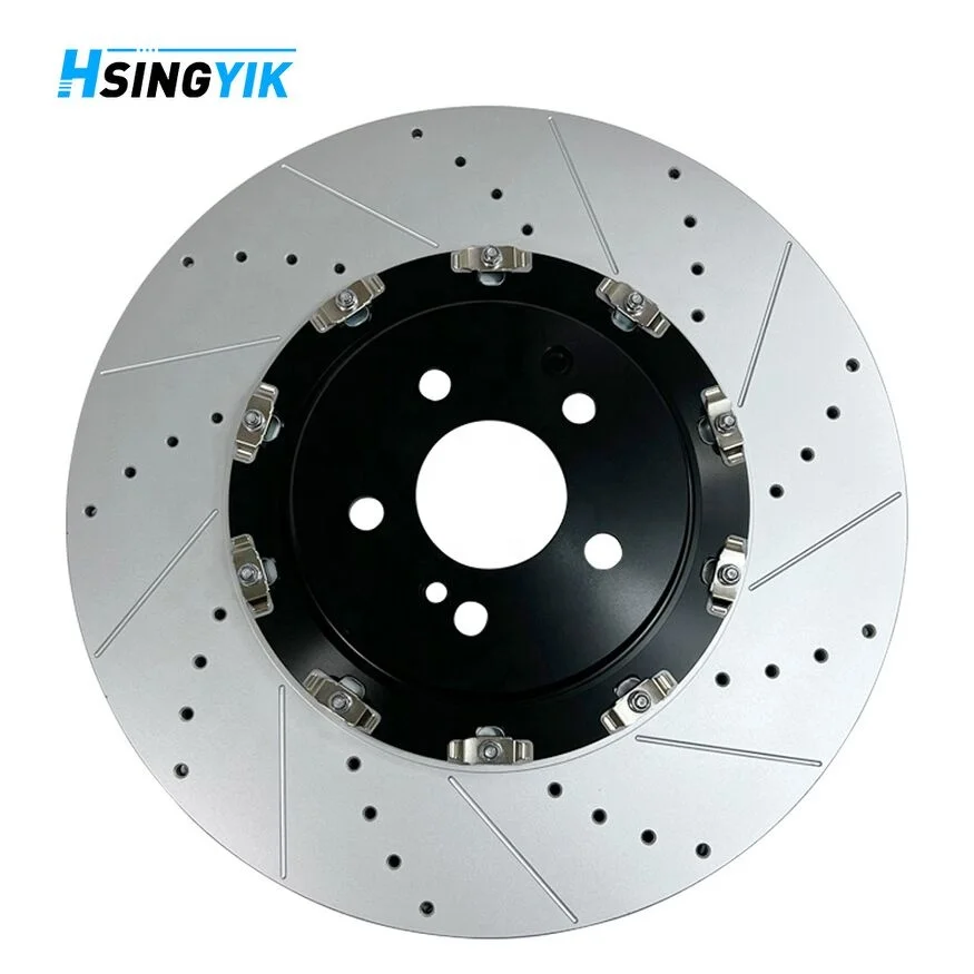 High Efficiency Auto Systems 2-Piece 390*36mm Floating Brake Disc Rotor for Mercedes Benz C63 A35 AMG
High Efficiency Auto Systems 2-Piece 390*36mm Floating Brake Disc Rotor for Mercedes Benz C63 A35 AMG