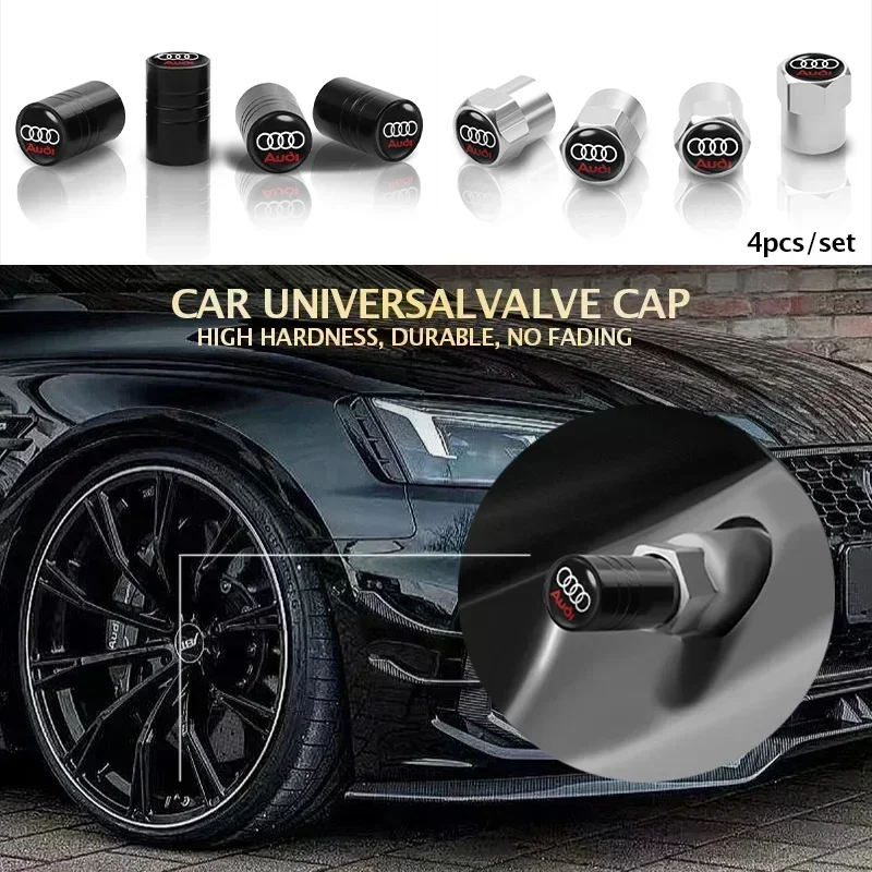 4 pcs Car valve stem caps cover For Audi A1 A3 A4 A5 A6 A7 A8 Q2 Q3 Q5 Q7 TT S line S3 S4 S5 S6 R8 RS Car sticker accessories
4 pcs Car valve stem caps cover For Audi A1 A3 A4 A5 A6 A7 A8 Q2 Q3 Q5 Q7 TT S line S3 S4 S5 S6 R8 RS Car sticker accessories