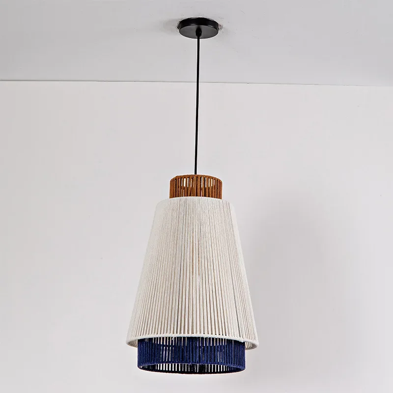 SANDYHA Retro Japanese Pendant Lights Woven Cotton Rope Chandelier Ideal for Living Room Bedroom Dining Table Unique Home Decor
SANDYHA Retro Japanese Pendant Lights Woven Cotton Rope Chandelier Ideal for Living Room Bedroom Dining Table Unique Home Decor