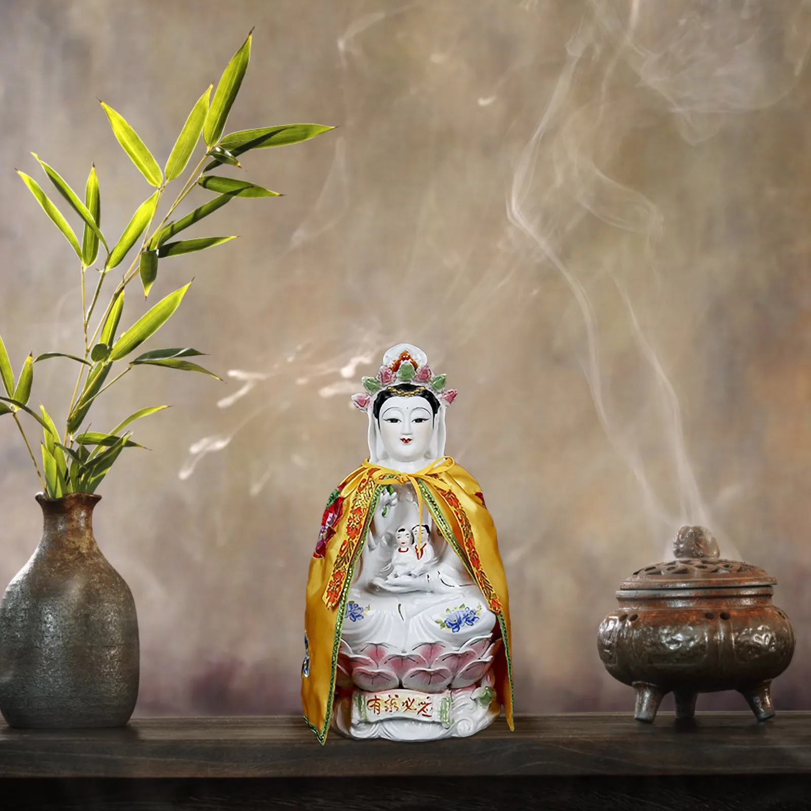 3pcs Buddha Statue Cloak High-Grade Durable Desktop Avalokitesvara Shawl Decoration Gift Display Cloak Ornament Temple Decor
3pcs Buddha Statue Cloak High-Grade Durable Desktop Avalokitesvara Shawl Decoration Gift Display Cloak Ornament Temple Decor