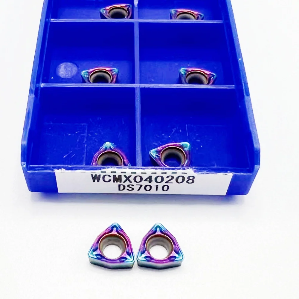10PCS Carbide Inserts WCMX040208 DS7010 High Precision CNC Lathe Grooving Tools for WCMX 040208 Indexable Inserts
10PCS Carbide Inserts WCMX040208 DS7010 High Precision CNC Lathe Grooving Tools for WCMX 040208 Indexable Inserts
