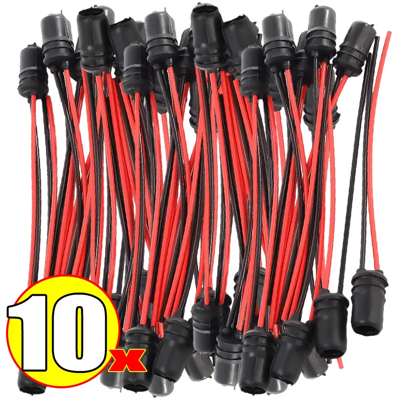 Bulb Socket Rubber Pre-Wired Harness Connector T10 W5W 147 LED for Car Motorcycle Dashboard Lights 10mm Hole DC 12V Accessories
Bulb Socket Rubber Pre-Wired Harness Connector T10 W5W 147 LED for Car Motorcycle Dashboard Lights 10mm Hole DC 12V Accessories