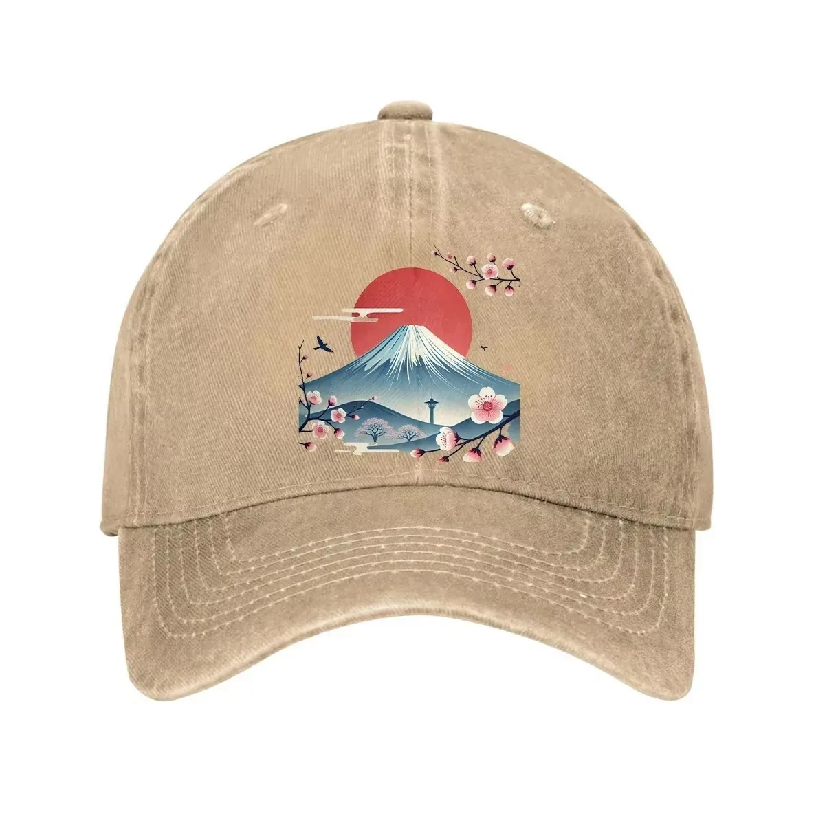 Mount Fuji Cherry Blossoms Baseball Cap Japanese Scene Adjustable Washed Cotton Dad Hat
Mount Fuji Cherry Blossoms Baseball Cap Japanese Scene Adjustable Washed Cotton Dad Hat